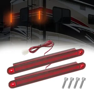 Alpha Rider 2PCS For Winnebago Navion View Tour RV Camper 12" ATC LED Stop Brake Light Replaces 151076-01-000,Water Resistant & High Brightness Design For Rain, Snow, Fog & Night