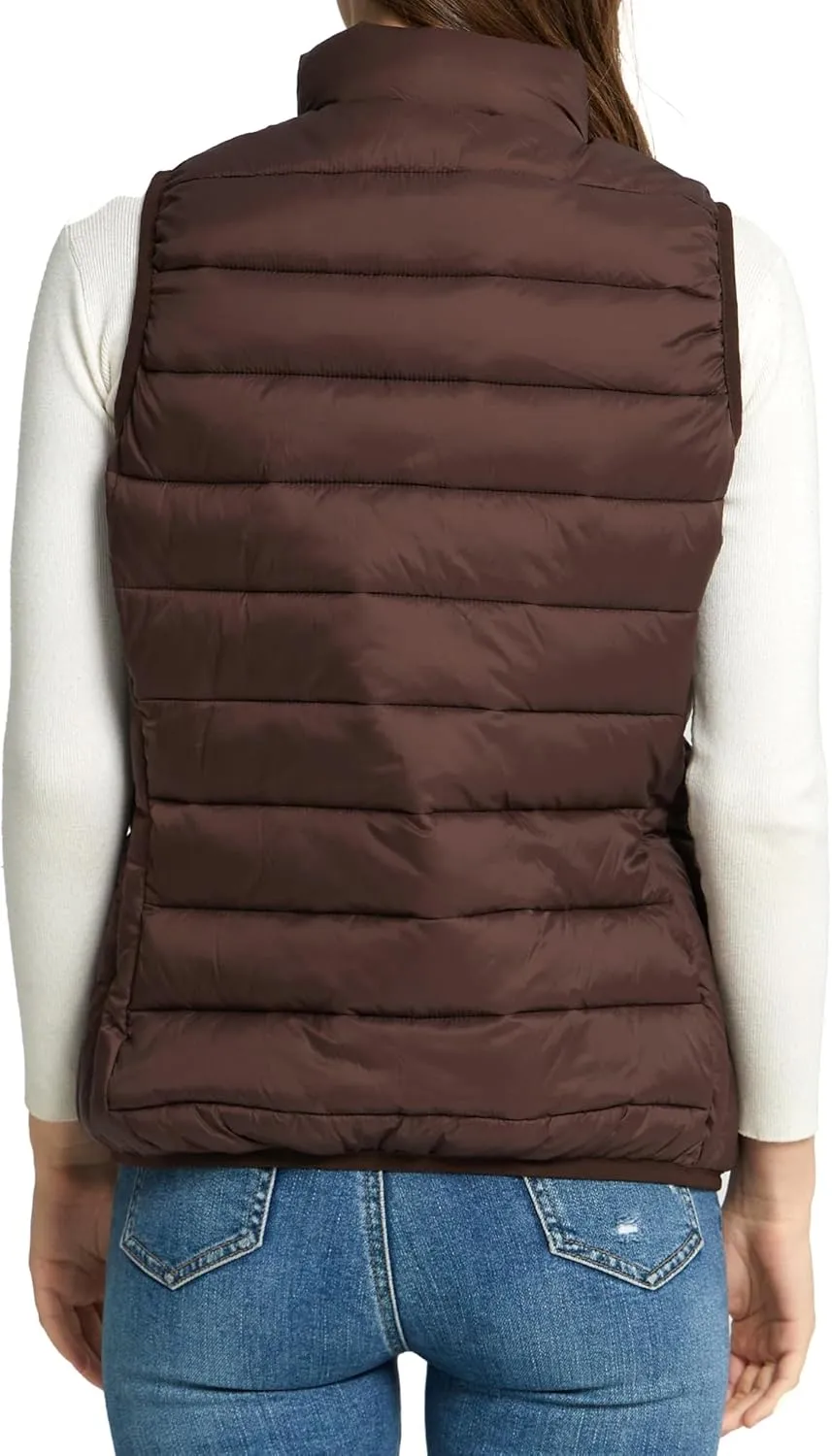 Alpine Swiss Jodie Womens Puffer Vest Lightweight Packable Down Alternative Vest Jacket