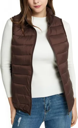 Alpine Swiss Jodie Womens Puffer Vest Lightweight Packable Down Alternative Vest Jacket