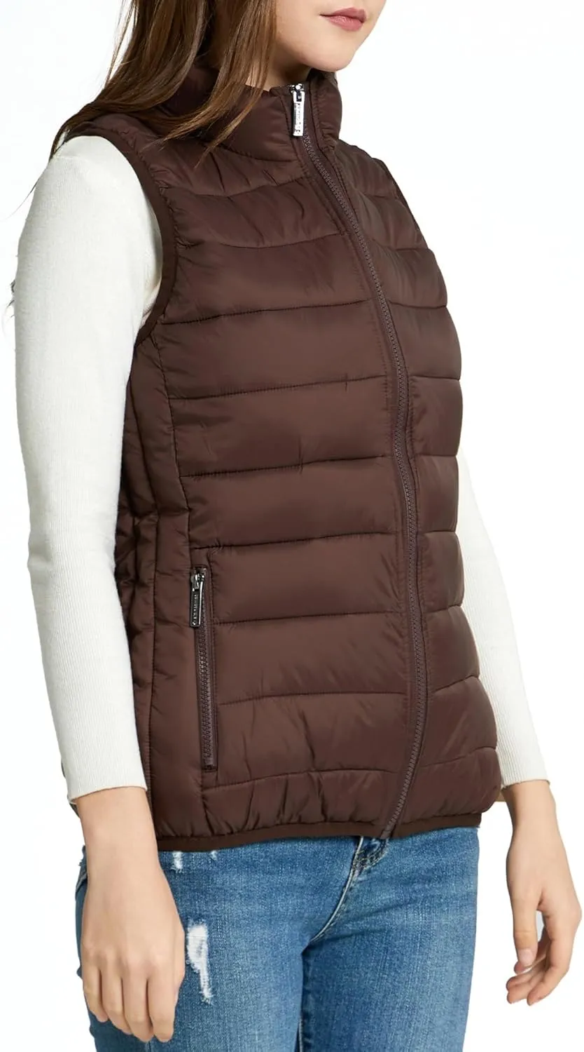 Alpine Swiss Jodie Womens Puffer Vest Lightweight Packable Down Alternative Vest Jacket