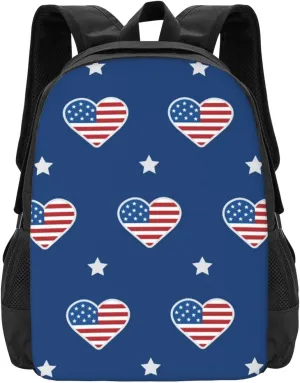 American Flag Independence Day Lightweight Packable Backpack Travel Casual Large Capacity Daypack Foldable Backpack For Men Women