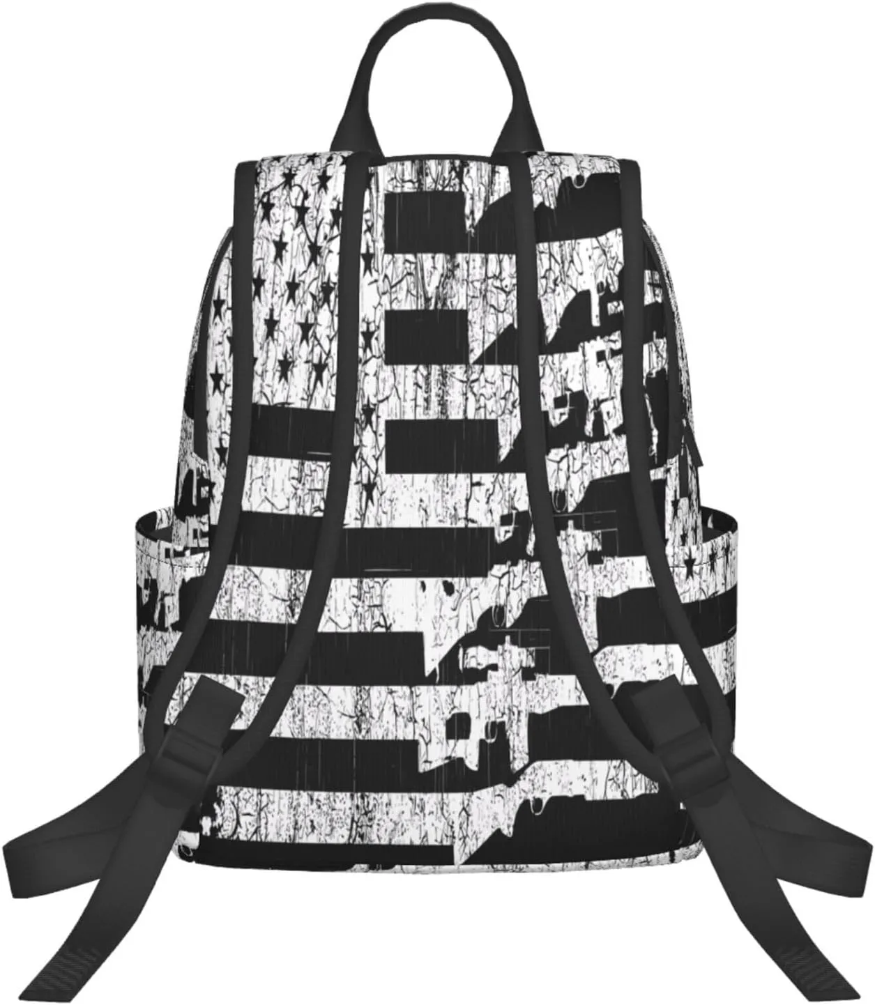 American Patriotic Flag Casual Backpacks Laptop Backpack Outdoor Travel Rucksack Sport Carry-On Daypack Lightweight Bag with Multi-Pockets