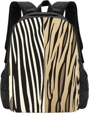 Animal Embossed Printed Zebra Stripe Lightweight Packable Backpack Travel Casual Hiking Daypack Foldable Backpack For Men Women