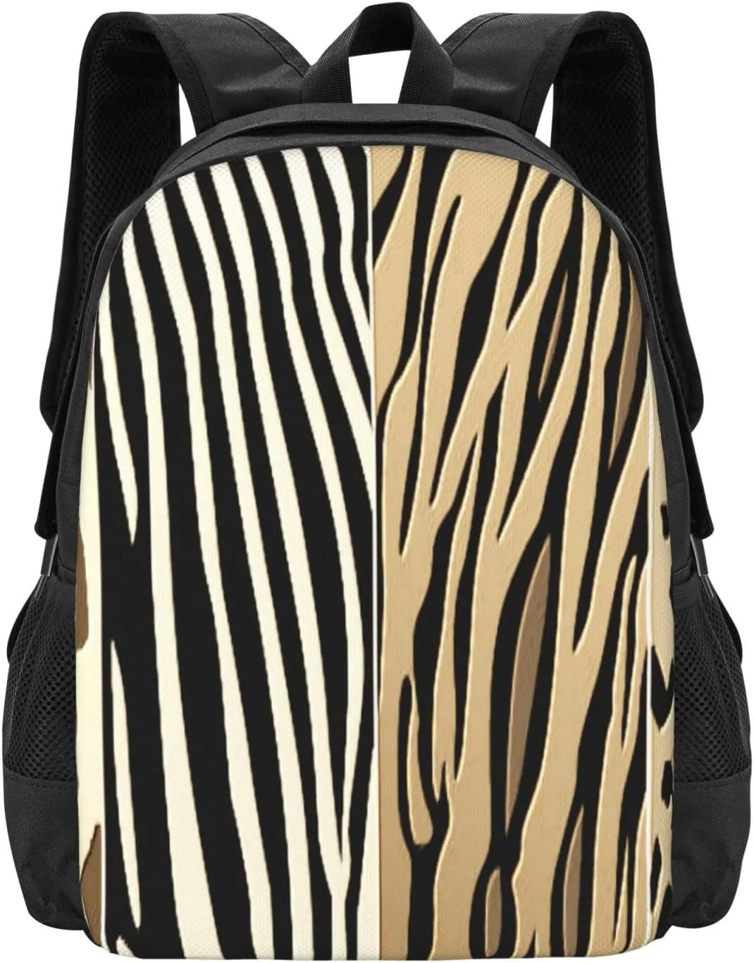 Animal Embossed Printed Zebra Stripe Lightweight Packable Backpack Travel Casual Hiking Daypack Foldable Backpack For Men Women