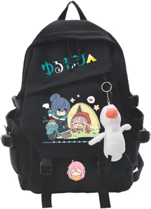 Anime VIRTUAL CAMP Backpack Cosplay Kawaii Backpack With Pendant For Girls (9)