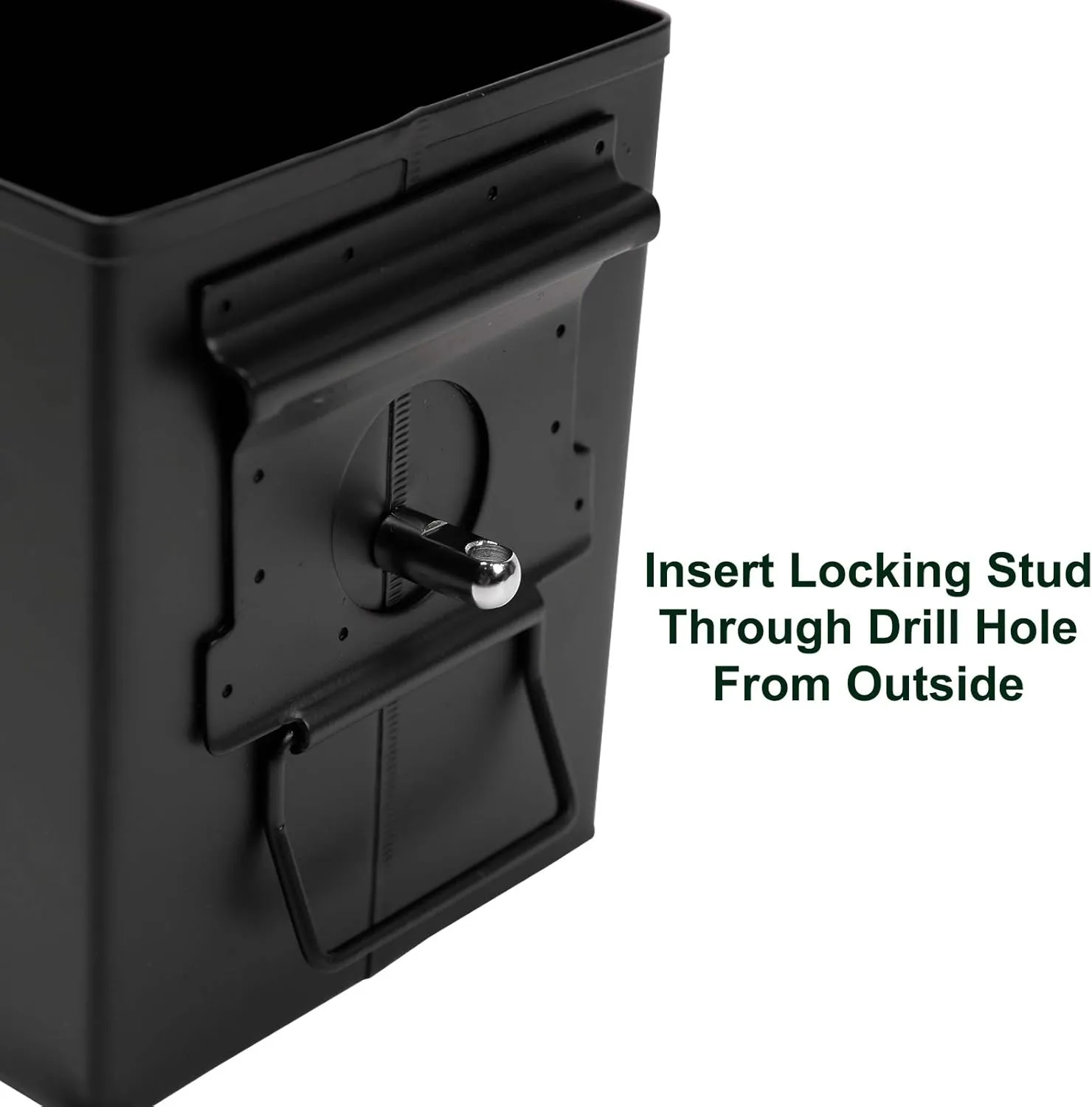 Aolamegs 50 Cal Ammo Can – Locking Hardware Kit and Stainless Steel Padlock，Ammo Box Military & Army M2A1