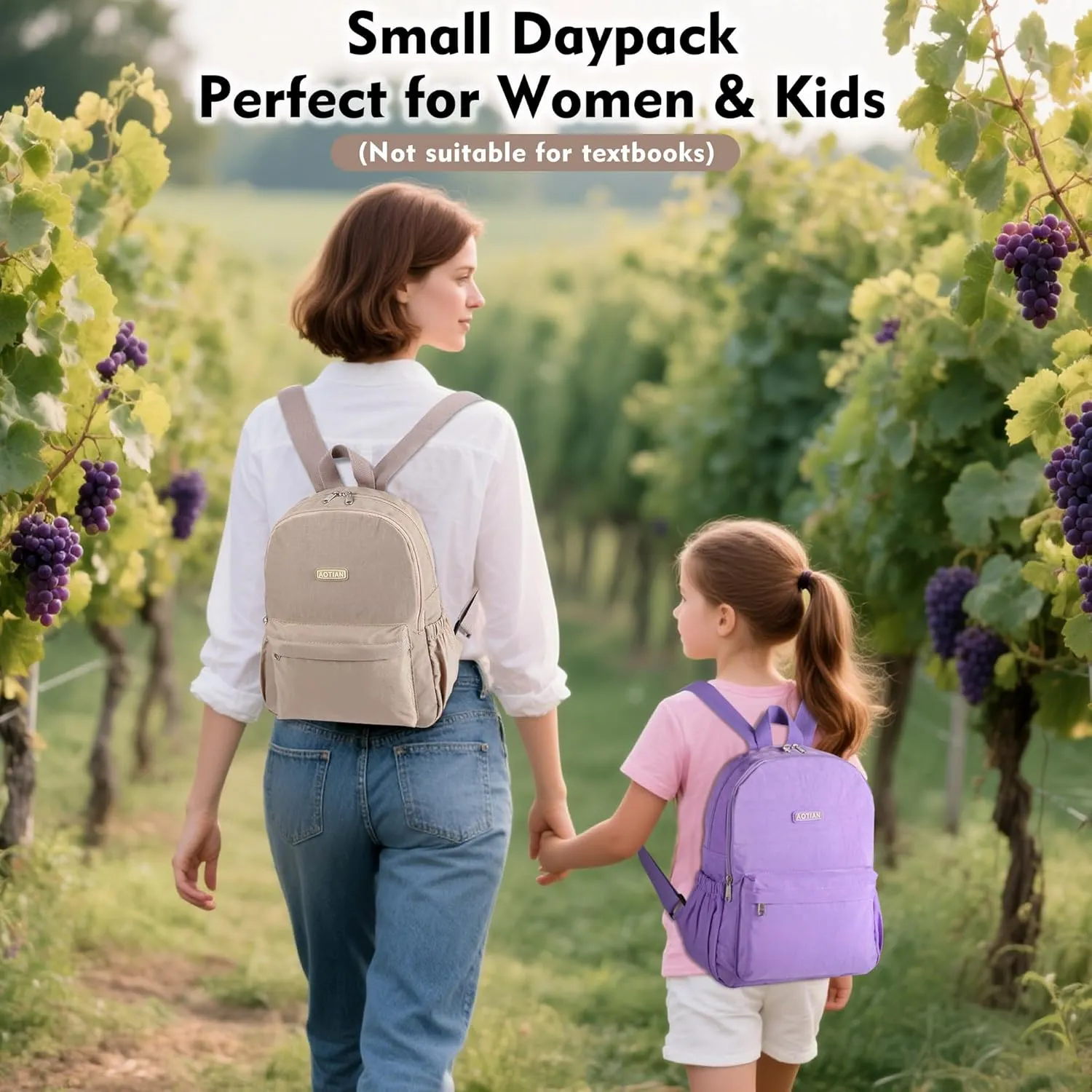 AOTIAN Lightweight Small Hiking Backpack for Women - Durable Water-Resistant Daypack for Travel, Camping & Outdoor Adventures