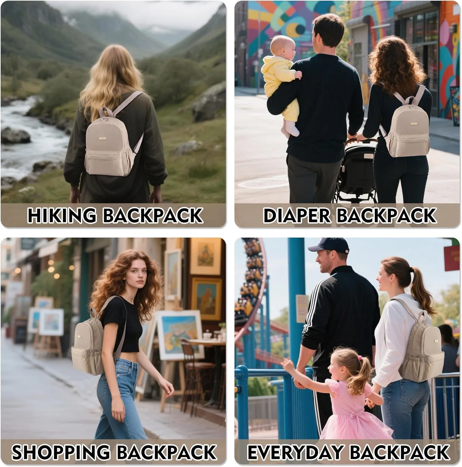 AOTIAN Lightweight Small Hiking Backpack for Women - Durable Water-Resistant Daypack for Travel, Camping & Outdoor Adventures