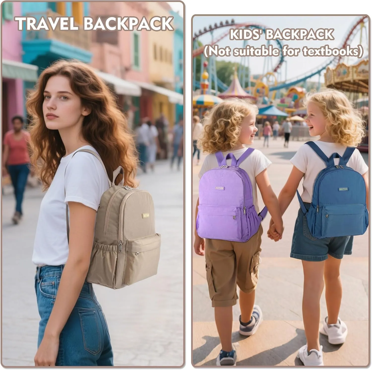 AOTIAN Lightweight Small Hiking Backpack for Women - Durable Water-Resistant Daypack for Travel, Camping & Outdoor Adventures