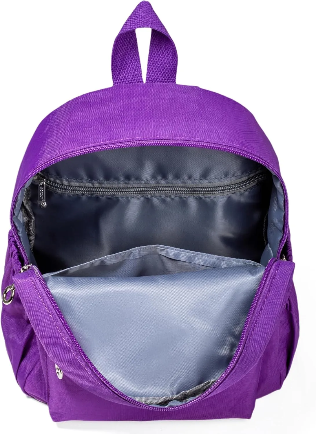 AOTIAN Mini Lightweight 11.8 Inch Backpack Durable Travel Hiking Women and Girls Small Daypack, 7 Liters Dark Violet Purple