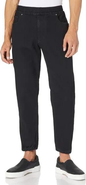 Armani Exchange Men's Black Jogger Denim