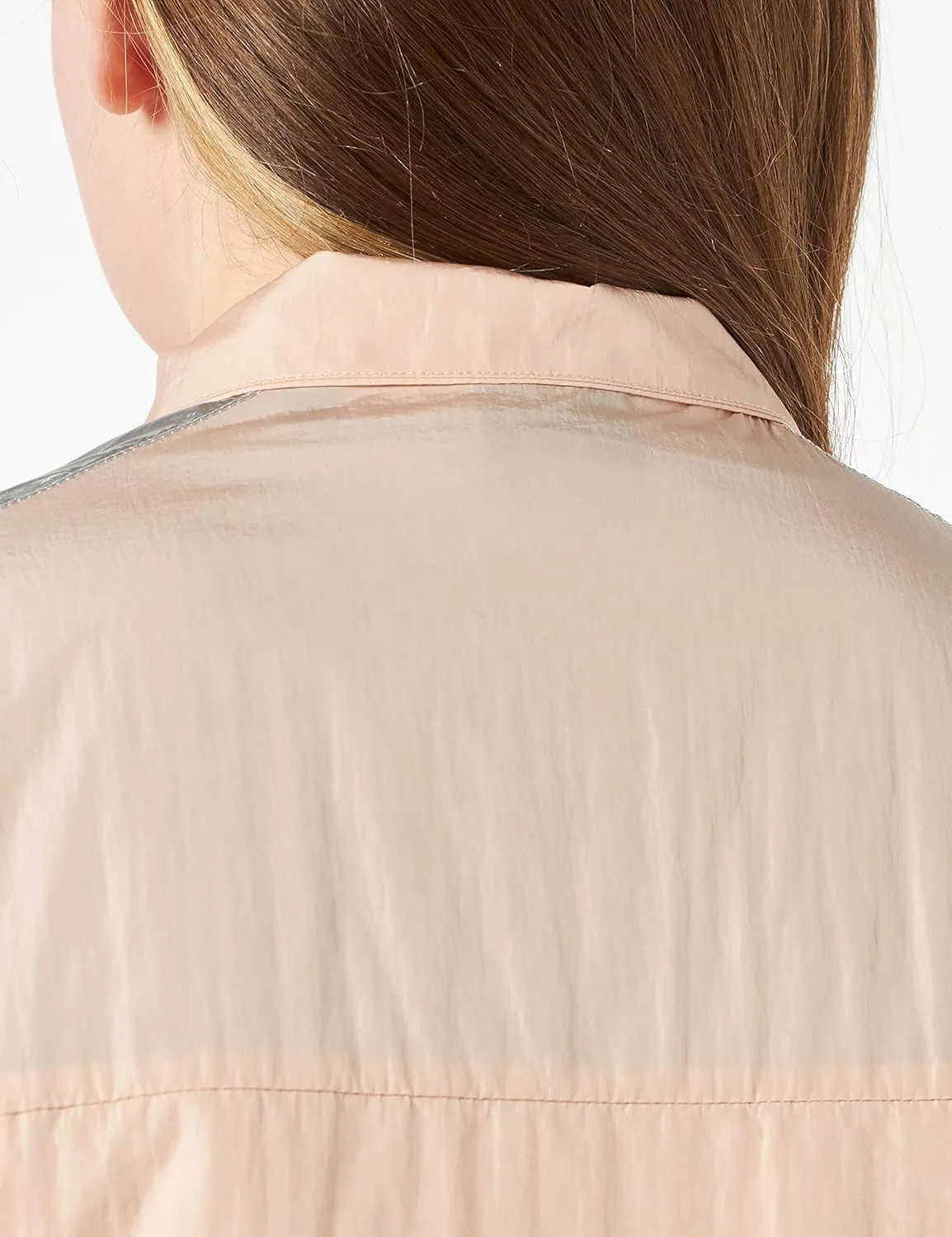 Armani Exchange Women's Water Repellent Nylon Jacket, Packable to Backpack