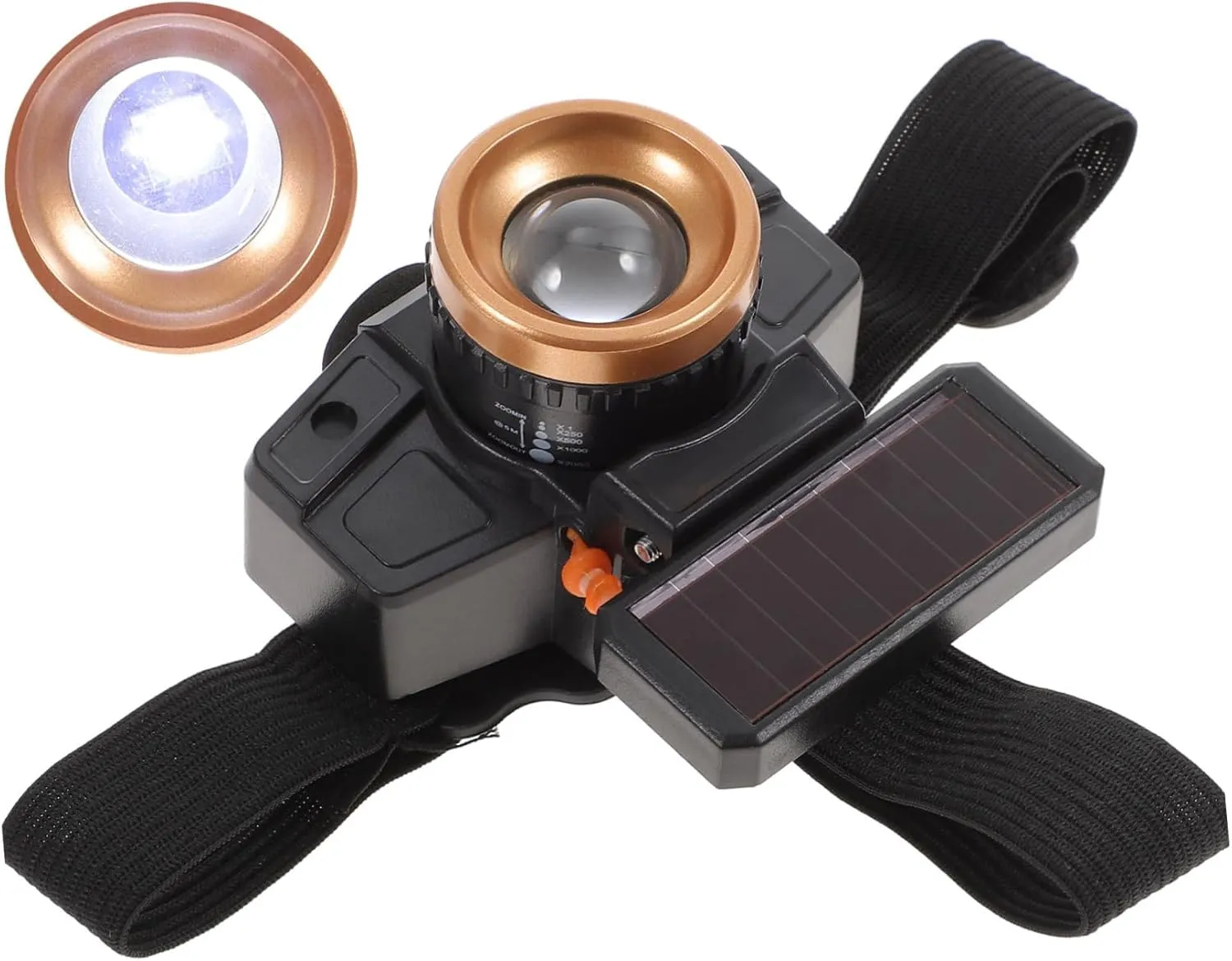 ARTIBETTER Waterproof Headlamp for Fishing Outdoor Lights Charging Portable Led Headlamp for Camping Hiking Running Random