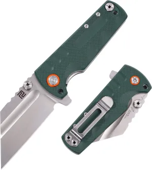 ARTISANCUTLERY Tactical Knife Proponent Folding Knife D2 Steel Blade with G10 Handle Fixed Blade EDC Knife for Hunting,Camping and Outdoor 1820P Green