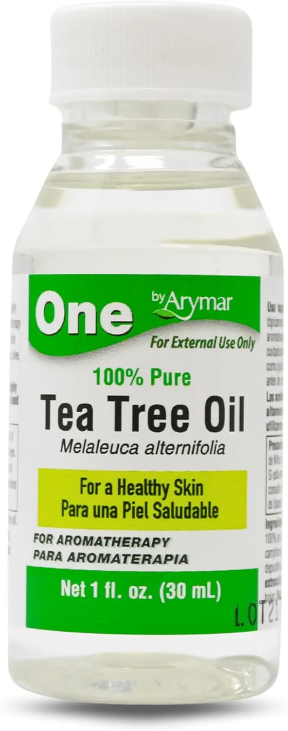 Arymar 100% Pure Tea Tree Essential Oil - Natural Oil for Hair, Skin, and Nails - 1 Fl Oz, (Pack of 3)