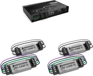 AudioControl LC-5.1300 High-Power Multi-Channel Amplifier with Accubass with 2 Pairs AudioControl AC-LGD 60 Load generating Device