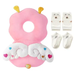 Baby Head Protector Backpack: Alarm Function, Adjustable and Ultra-Light(Angel)