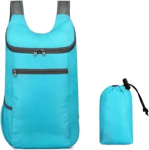 Backpack,Lightweight Packable Backpack Foldable Ultralight Outdoor Folding Backpack Men Women Sports Daypack(Blue)