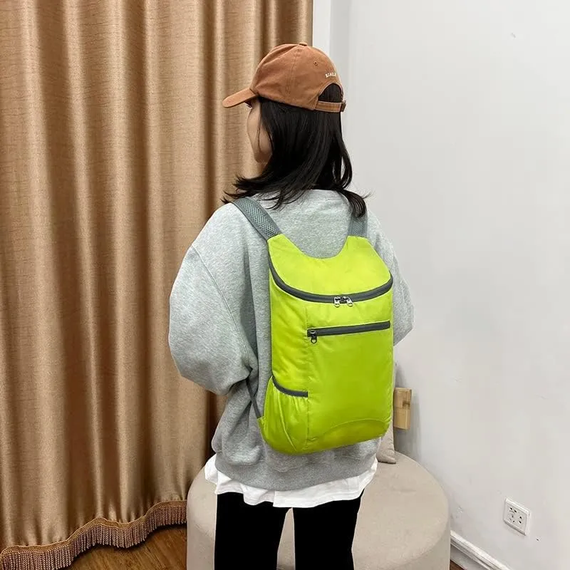 Backpack,Lightweight Packable Backpack Foldable Ultralight Outdoor Folding Backpack Men Women Sports Daypack(Blue)