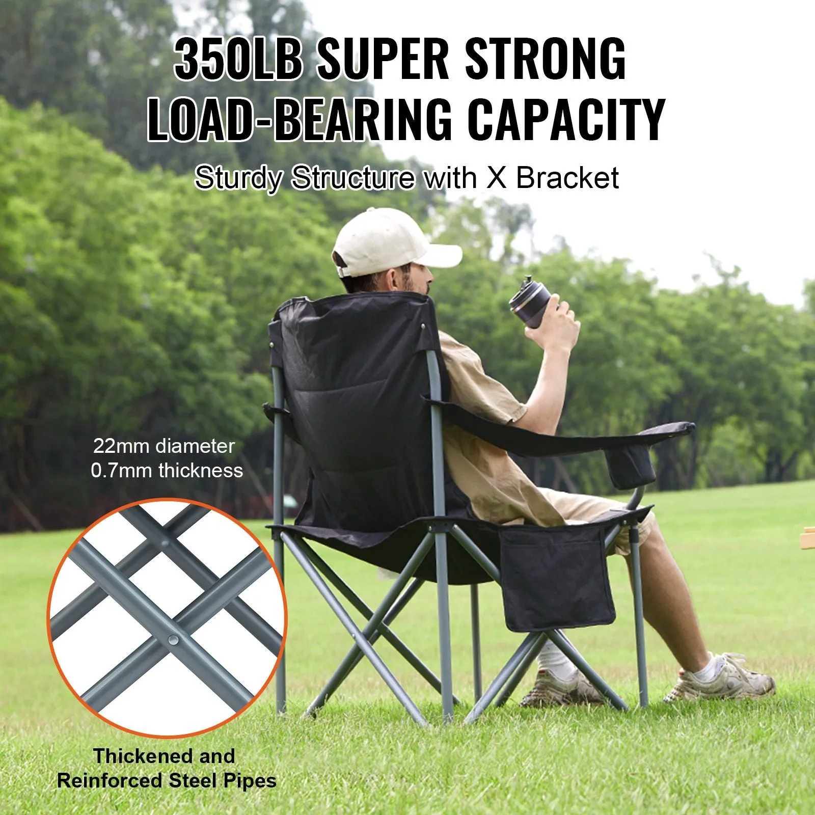 Backtrail 350™ Heavy-Duty Folding Camp Chair