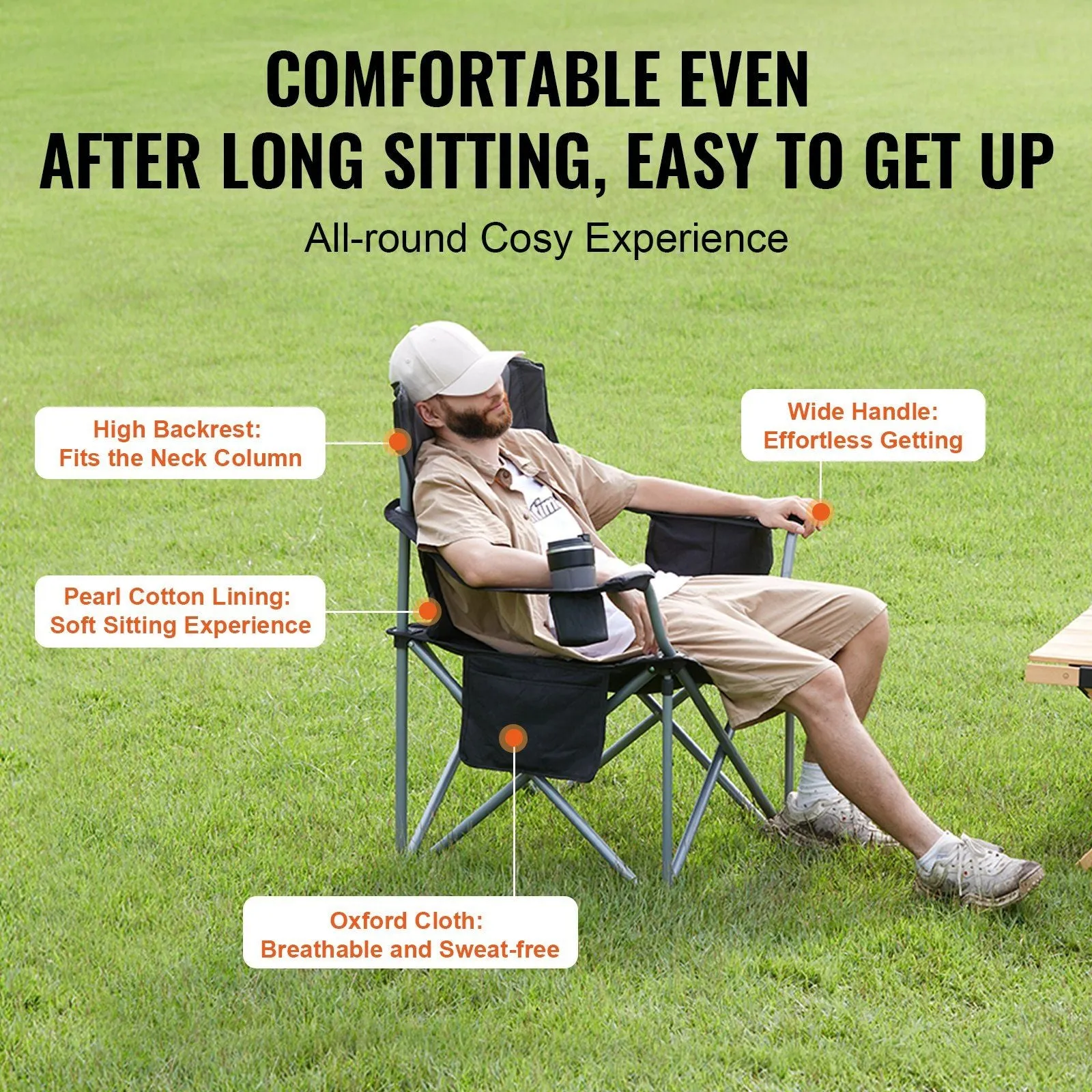 Backtrail 350™ Heavy-Duty Folding Camp Chair