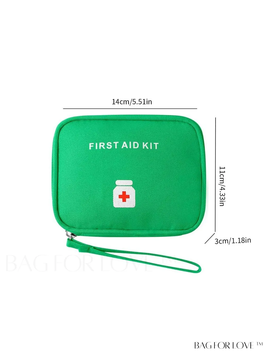 BagForLove - Portable Waterproof Green First Aid Kit: Ideal for Outdoor, Travel, and Emergencies