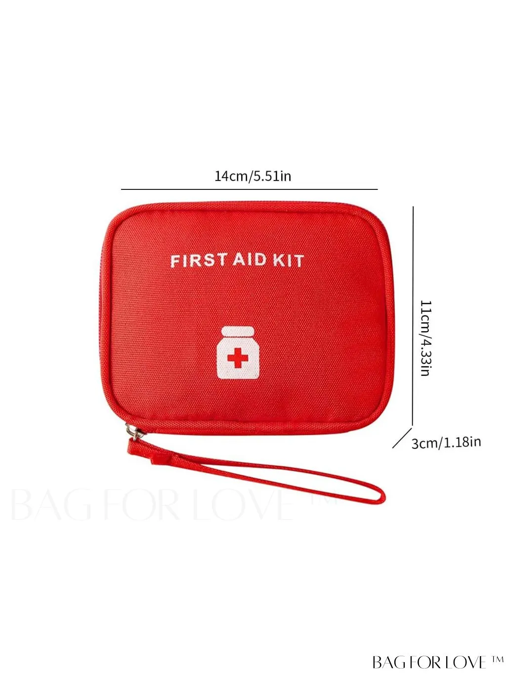 BagForLove - Portable Waterproof Green First Aid Kit: Ideal for Outdoor, Travel, and Emergencies