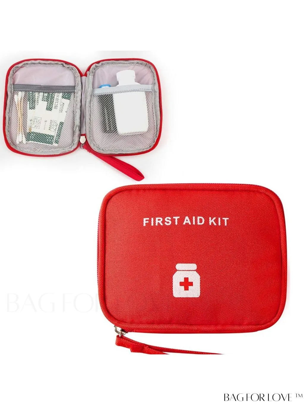 BagForLove - Portable Waterproof Green First Aid Kit: Ideal for Outdoor, Travel, and Emergencies