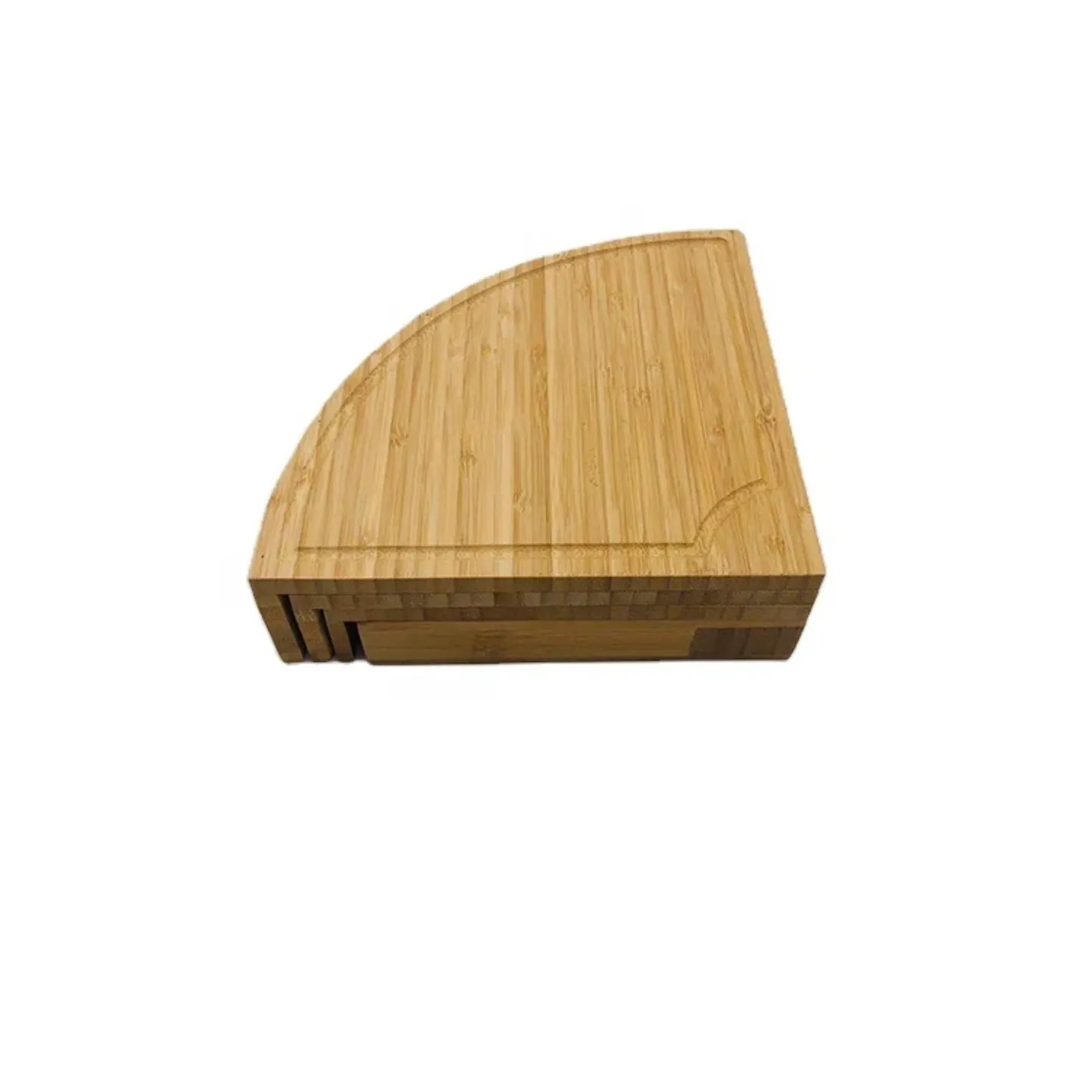 Bamboo Cheese Board and Knife Set, Cheese Platter Serving Tray, Foldable Charcuterie Boards Set
