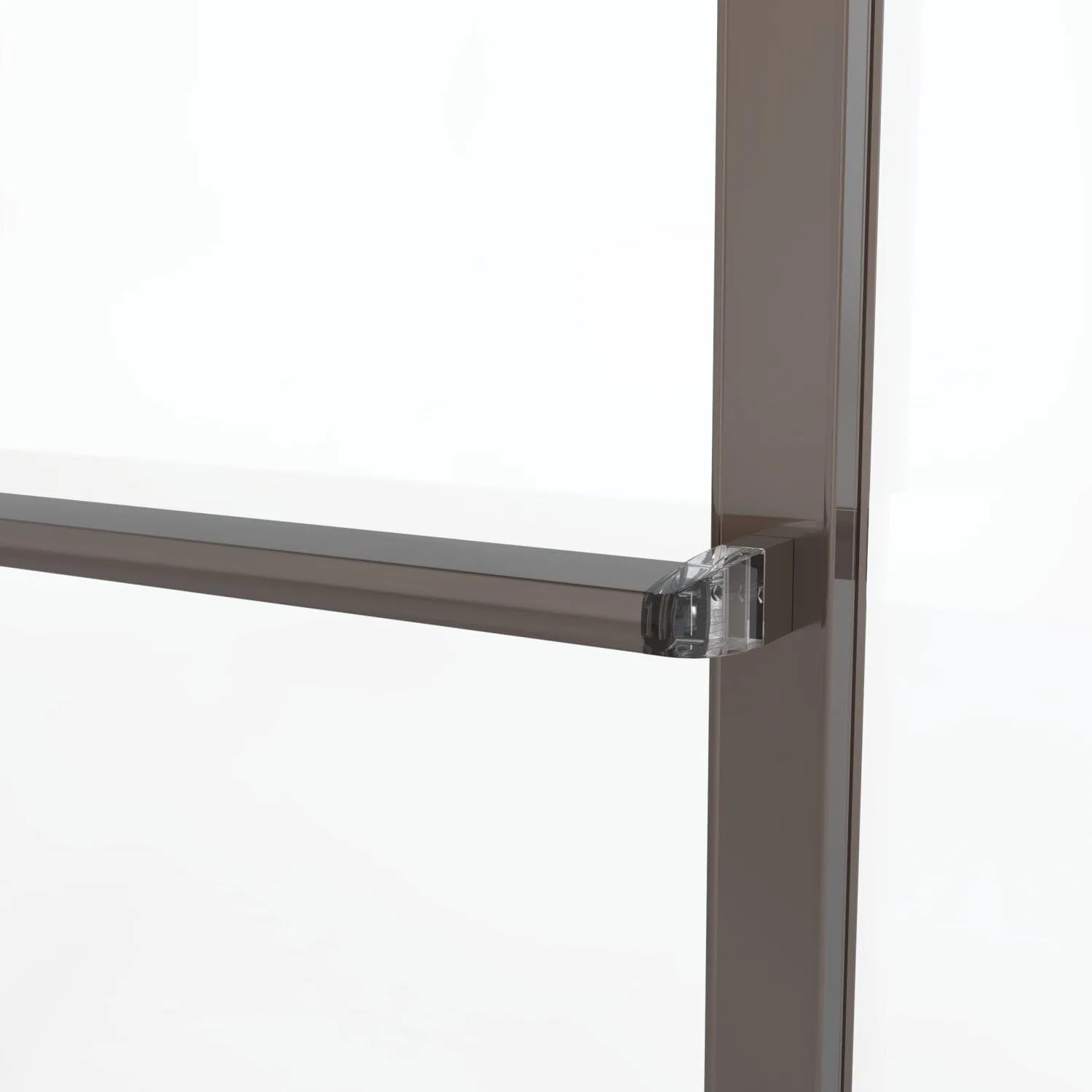 Basco Deluxe Framed Sliding Shower Door, 38-40 in. W x 68 in. H, Tempered Obscure Glass, Oil Rubbed Bronze