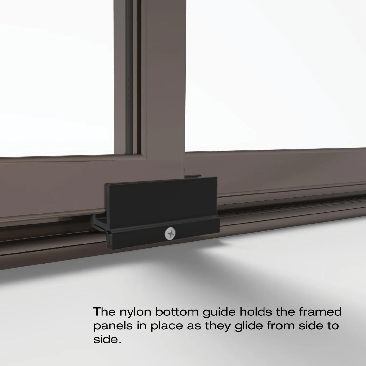 Basco Deluxe Framed Sliding Shower Door, 38-40 in. W x 68 in. H, Tempered Obscure Glass, Oil Rubbed Bronze