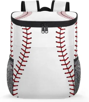 Baseball Cooler Backpack Insulated Soft Cooler Bag Lightweight Waterproofing Cooler Lunch Backpack 25 Cans Cooler Backpack for Hiking Camping Beach