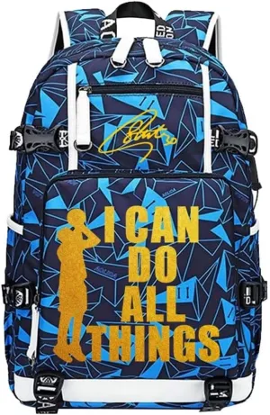 Basketball Player 30 Multifunction Backpack Travel Daypack Fans Bag For Men Women (Style 18)