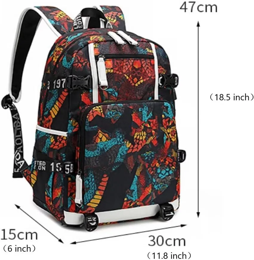 Basketball Player 30 Multifunction Backpack Travel Daypack Fans Bag For Men Women (Style 18)