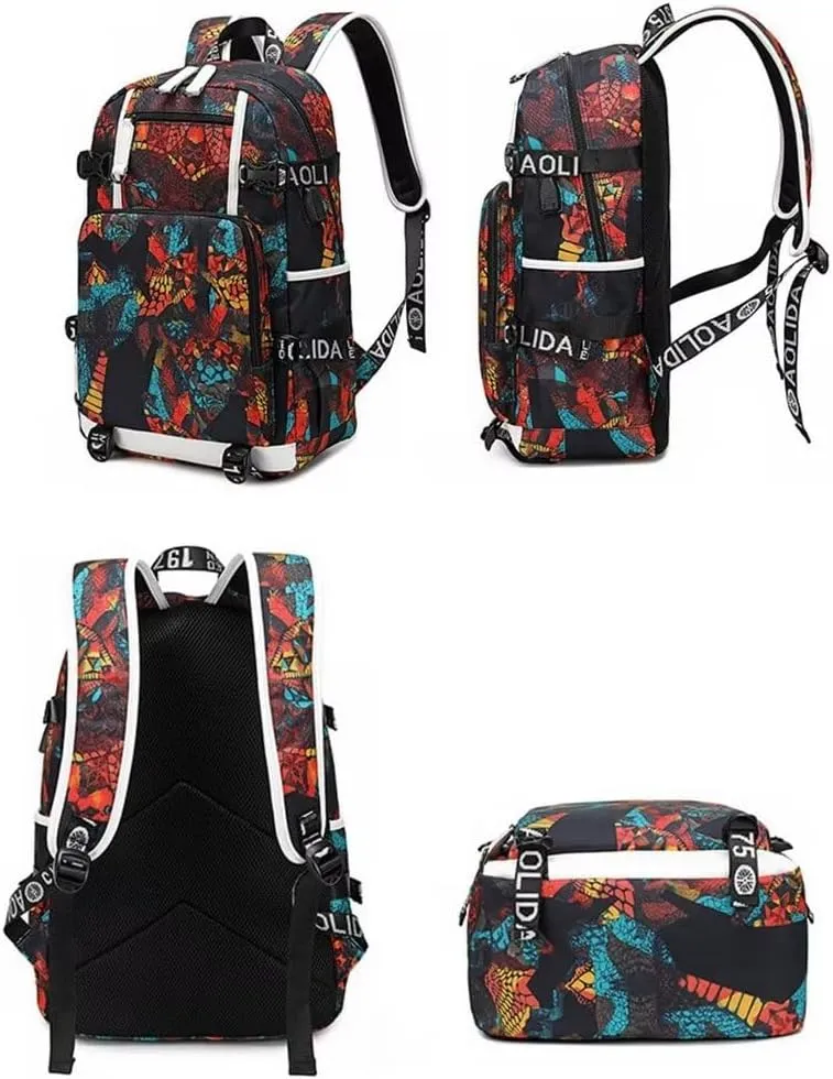 Basketball Player Number 23 Multifunction Backpack Travel Daypacks Fans Bag For Men Women (Style 11)