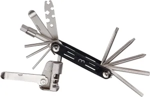 Bbb Cycling MaxiFold Cycling Bike Repair Tool Kit Mini Set Multifunctional 18-in-1 Foldable Multitool Aluminium, Large BTL-141