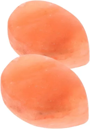 Beaupretty 2Pcs Crystal Salt Massage Stones for Face Body and Foot Care Natural Exfoliating for Stocking Stuffers for Women Coarse Sea Salt Design