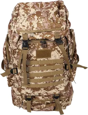 BESPORTBLE Outdoor Travel Backpack Water-resistant Camping Backpack Multiple Pockets for Hiking and Climbing Durable Oxford Desert Camouflage Design for Outdoor Adventures