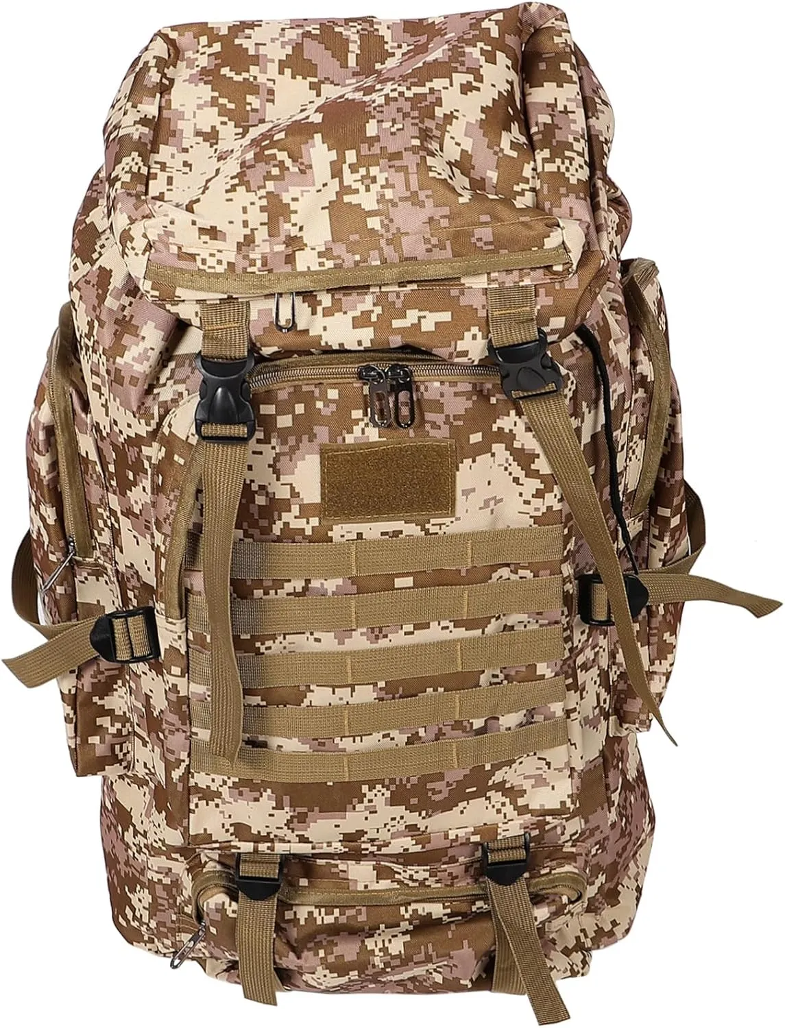 BESPORTBLE Outdoor Travel Backpack Water-resistant Camping Backpack Multiple Pockets for Hiking and Climbing Durable Oxford Desert Camouflage Design for Outdoor Adventures