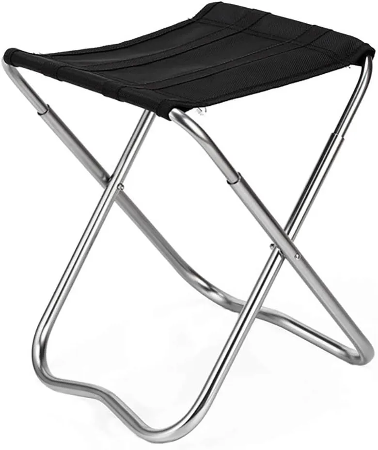 BESPORTBLE Portable Folding Stool Collapsible Chairs Outdoor Aluminum Alloy Lightweight Perfect for Fishing Camping