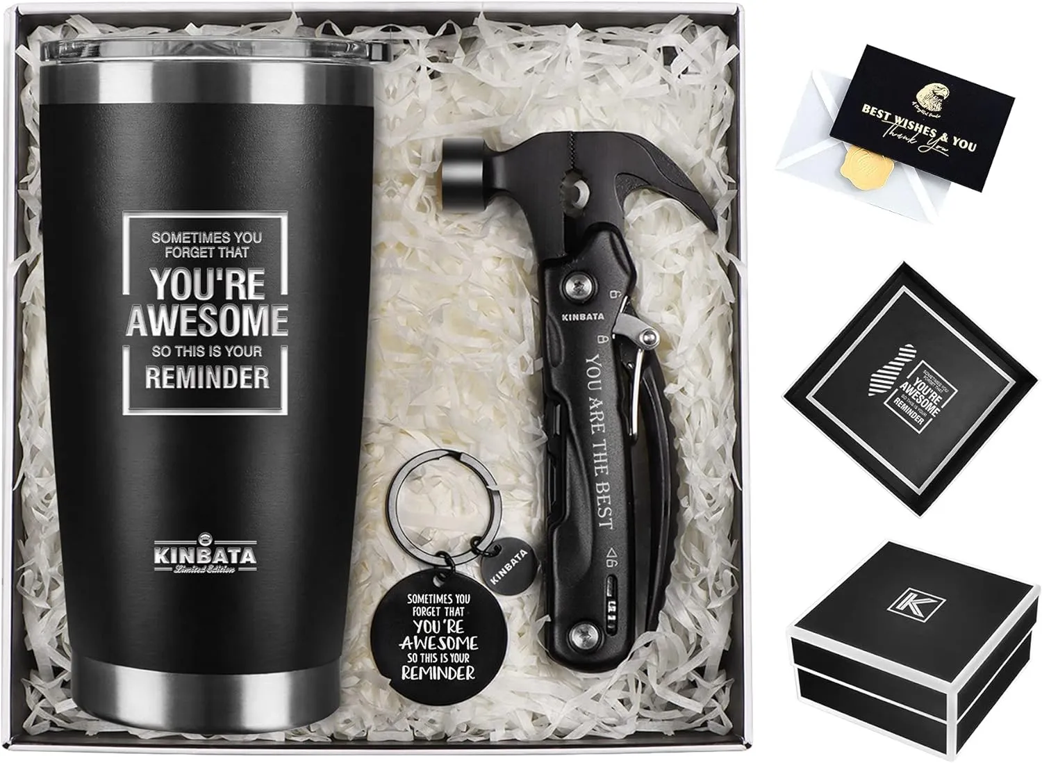 Birthday Gifts for Men-Fathers Day Best Gifts for Him Awesome Gifts for Dad Inspirational Gifts for Women Mothers Day Anniversary for Husband Coworker Tumbler Multitools