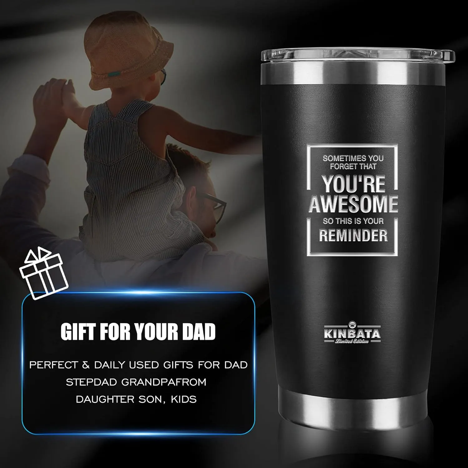 Birthday Gifts for Men-Fathers Day Best Gifts for Him Awesome Gifts for Dad Inspirational Gifts for Women Mothers Day Anniversary for Husband Coworker Tumbler Multitools