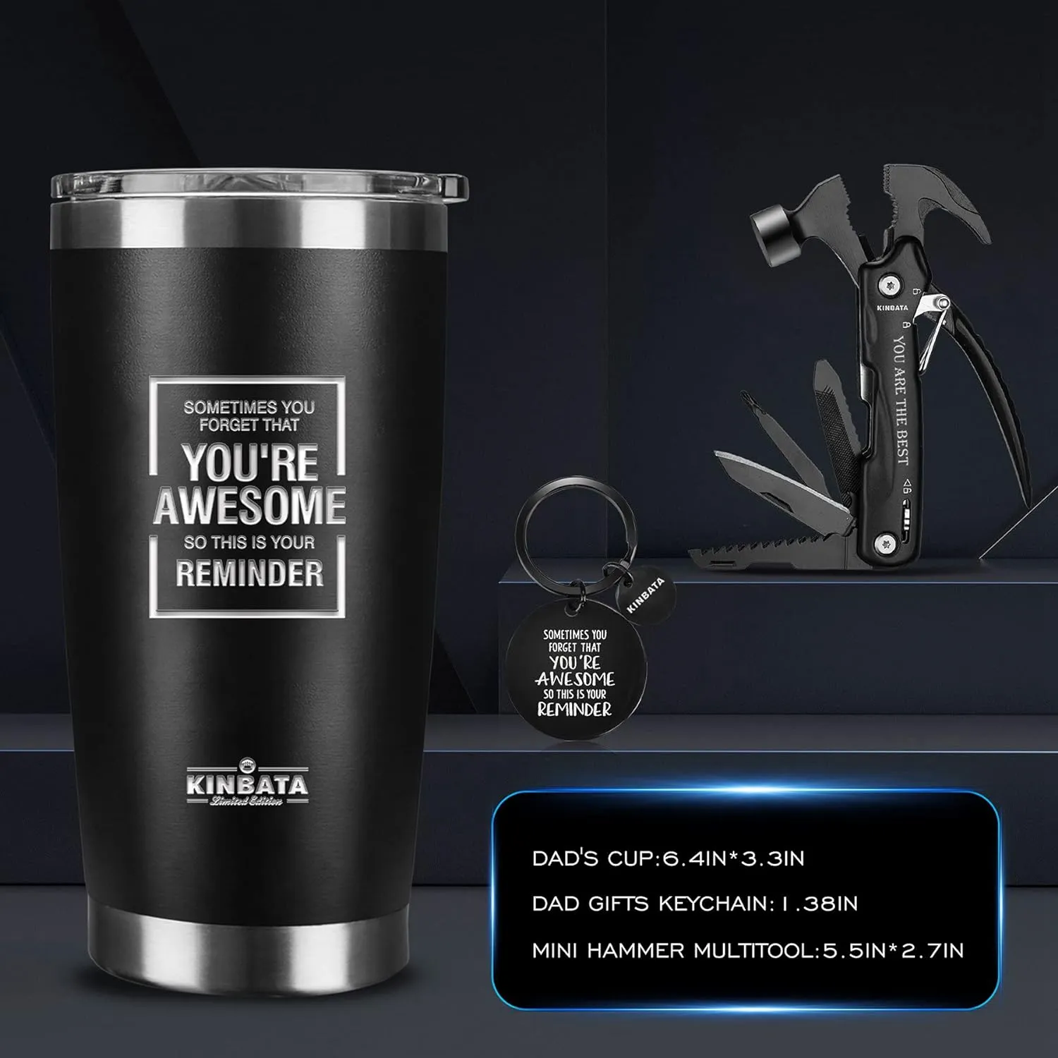 Birthday Gifts for Men-Fathers Day Best Gifts for Him Awesome Gifts for Dad Inspirational Gifts for Women Mothers Day Anniversary for Husband Coworker Tumbler Multitools