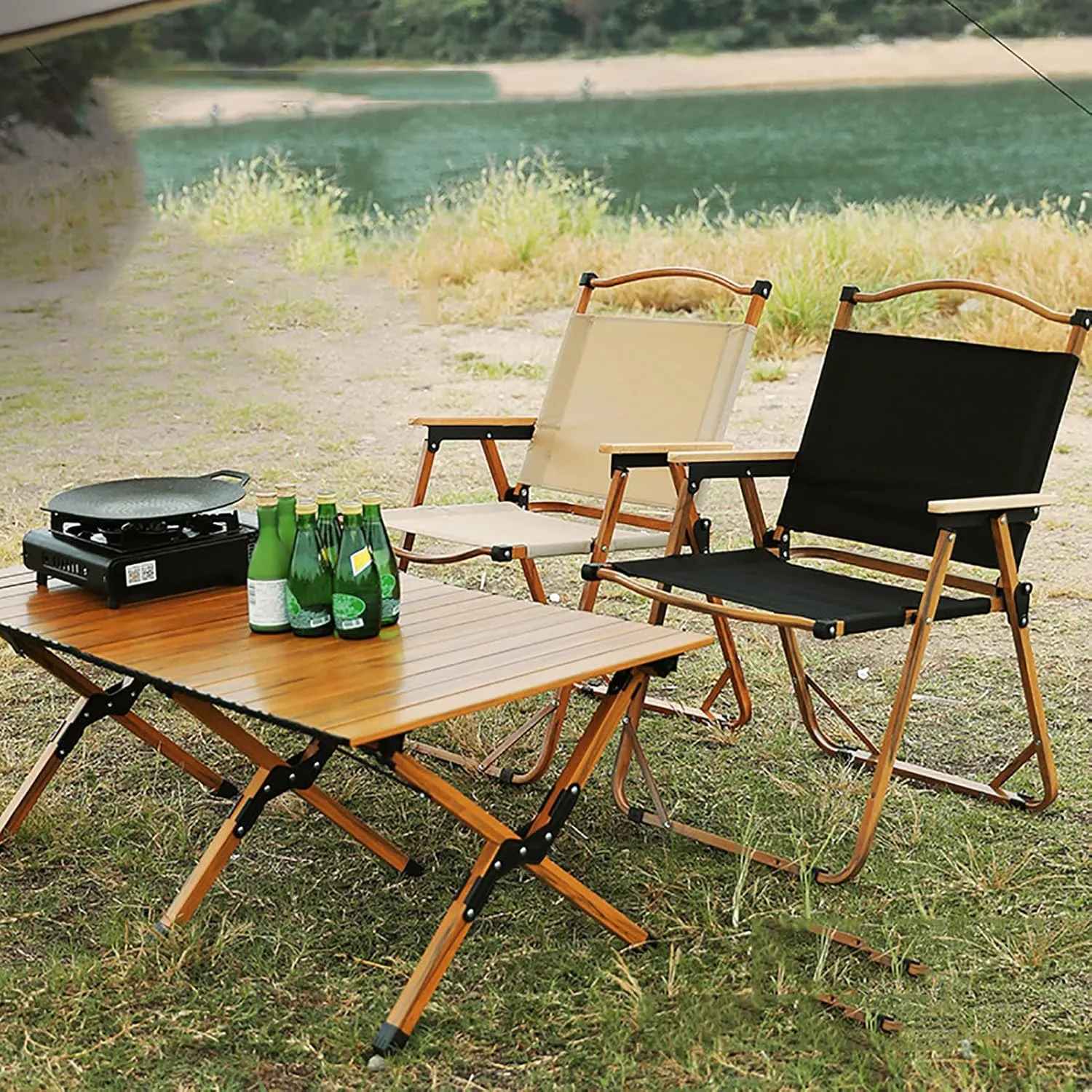 BK&MF Folding Outdoor Camping Chair,Comfortable Portable Beach Camp Chair Durable Reclining Folding Chair Beach Camp Chair for Outdoor Yard Porch,C,78x51x50cm(31x20x20inch)