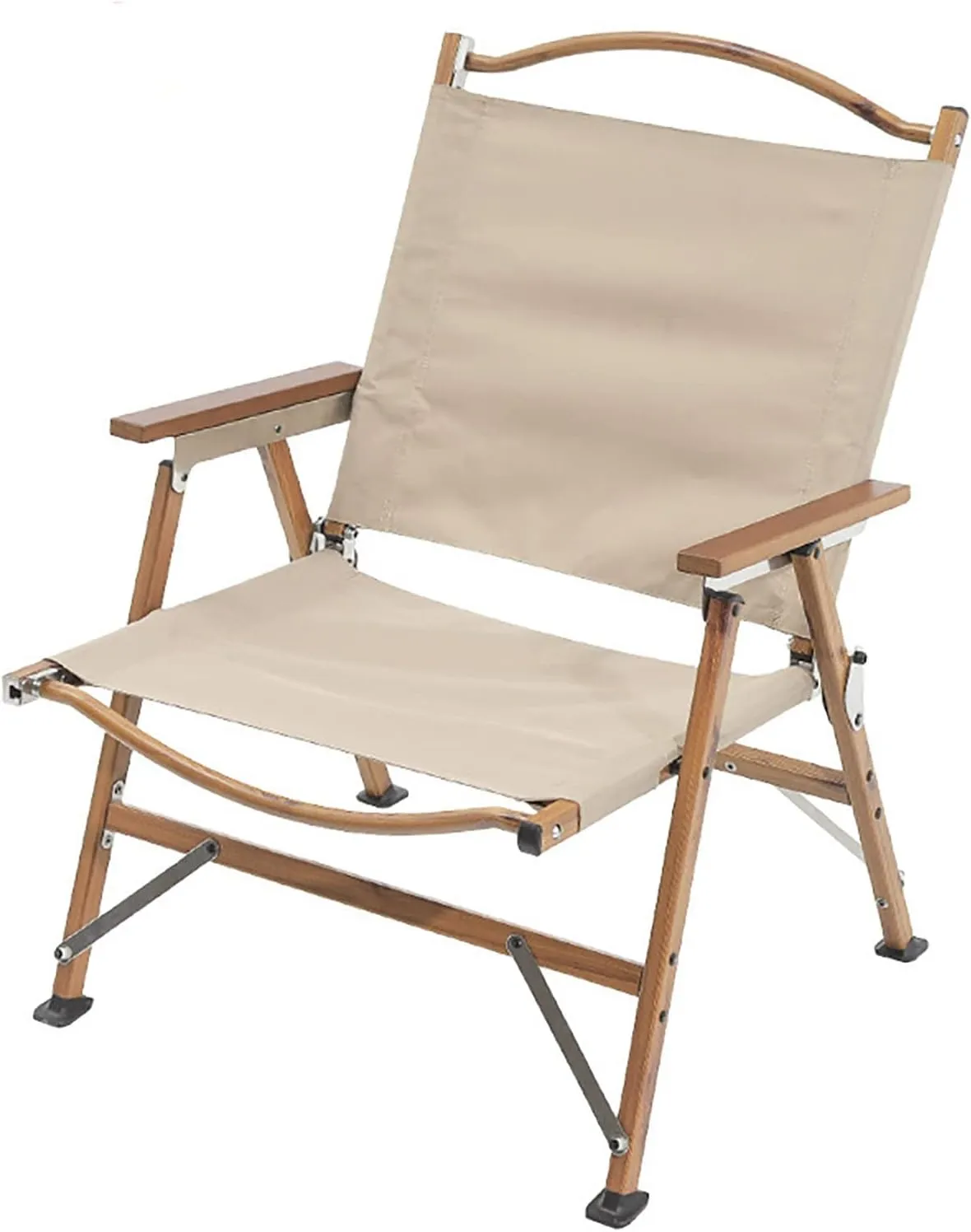 BK&MF Outdoor Folding Camping Chair, Stable Portable Compact Director Chair Heavy Duty with Storage Pocket Beach Camp Chair for Storage and Trave,A,48x49x71cm(19x19x28inch)