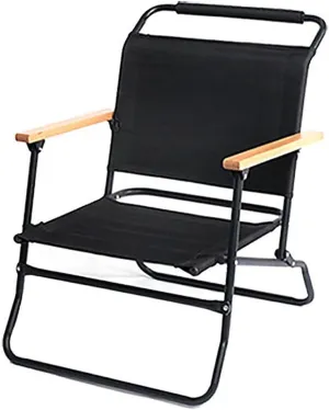 BK&MF Portable Folding Camping Chair,Outdoor Camping Lounge Chair with Padded Armrest Space Saving Comfortable Removable for Storage and Travel,B,57x50x74cm(22x20x29inch)