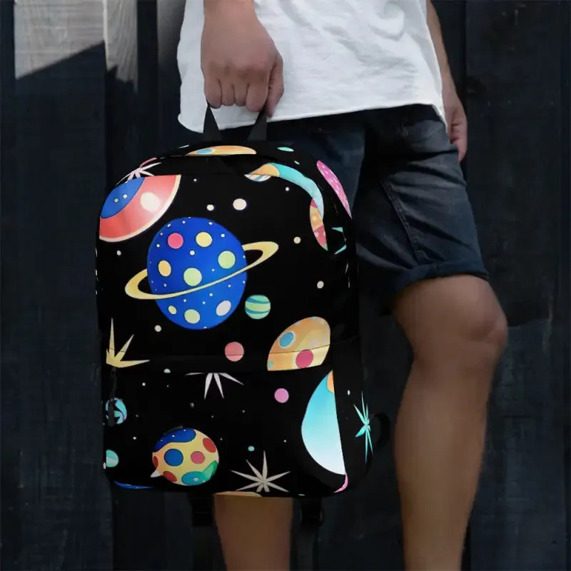 Blast off Space Lover’s Water Resistant Backpack