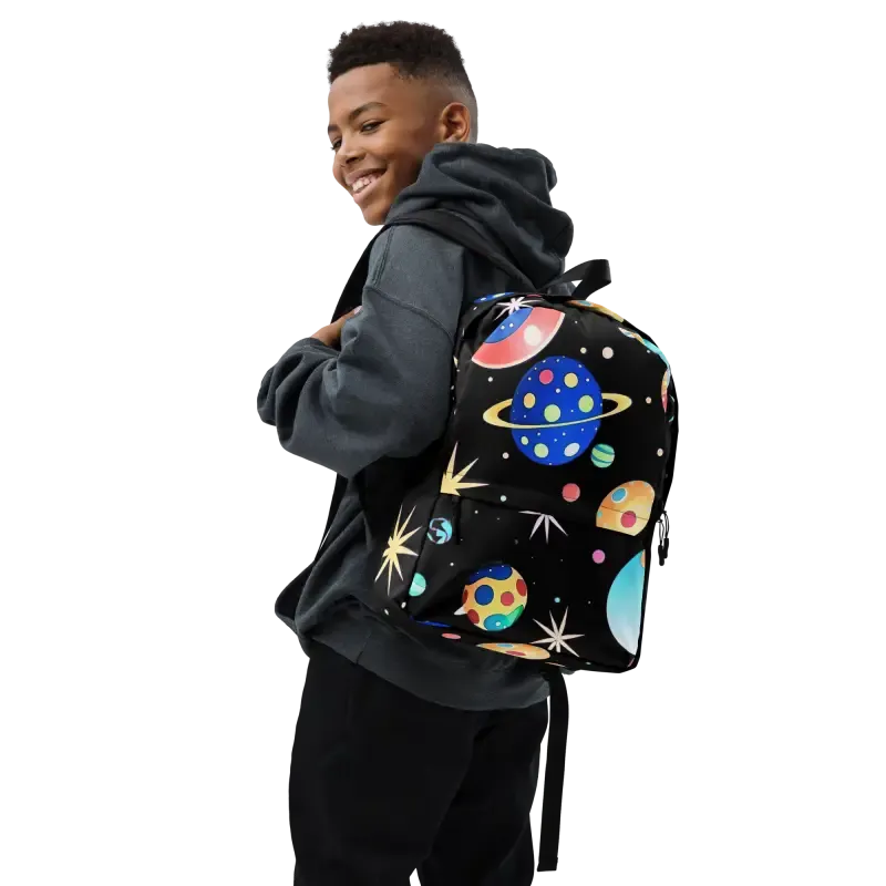 Blast off Space Lover’s Water Resistant Backpack