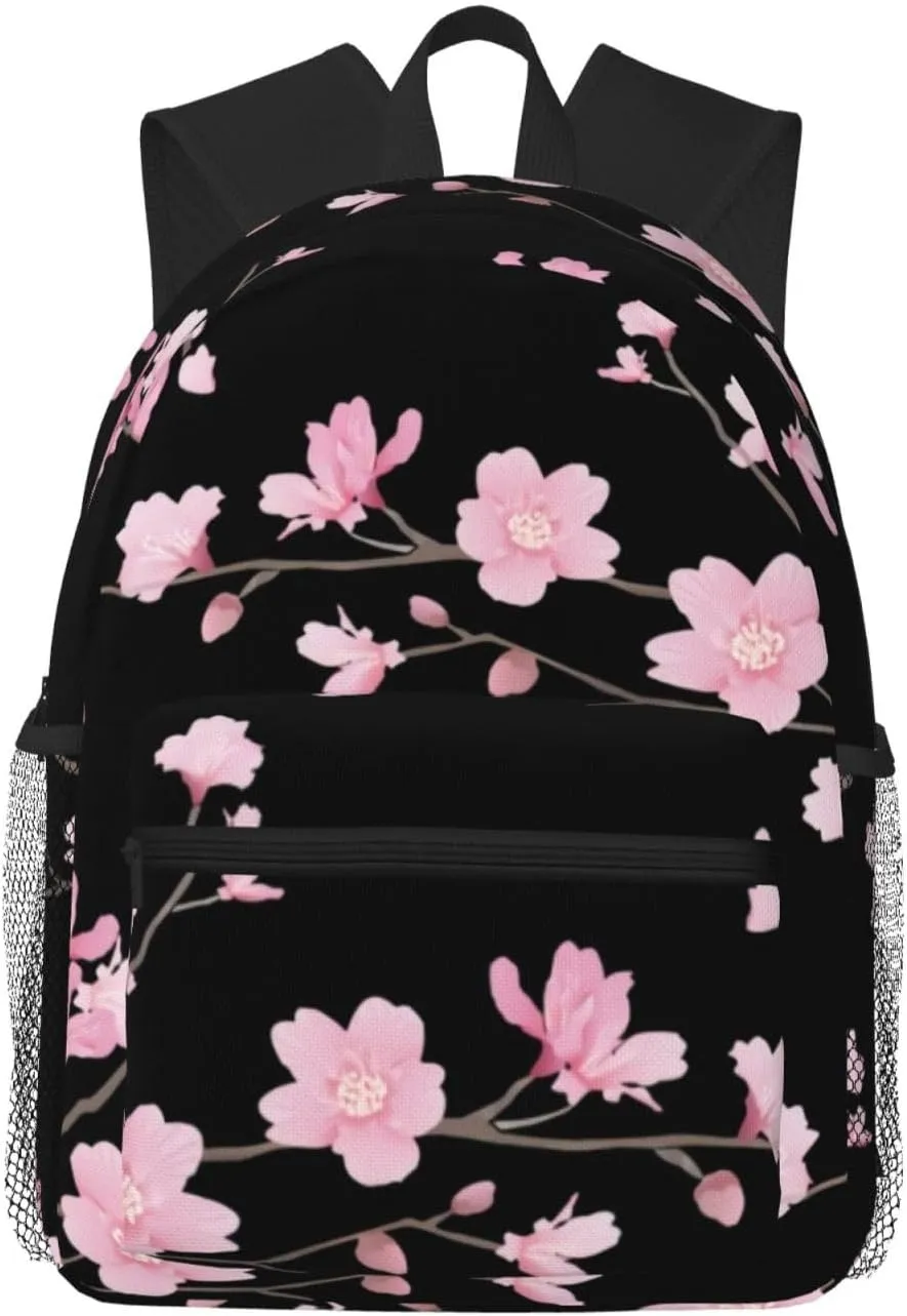 Blooming Cherry Blossoms Lightweight Packable Backpack Travel Casual Hiking Daypack Foldable Backpack For Men Women