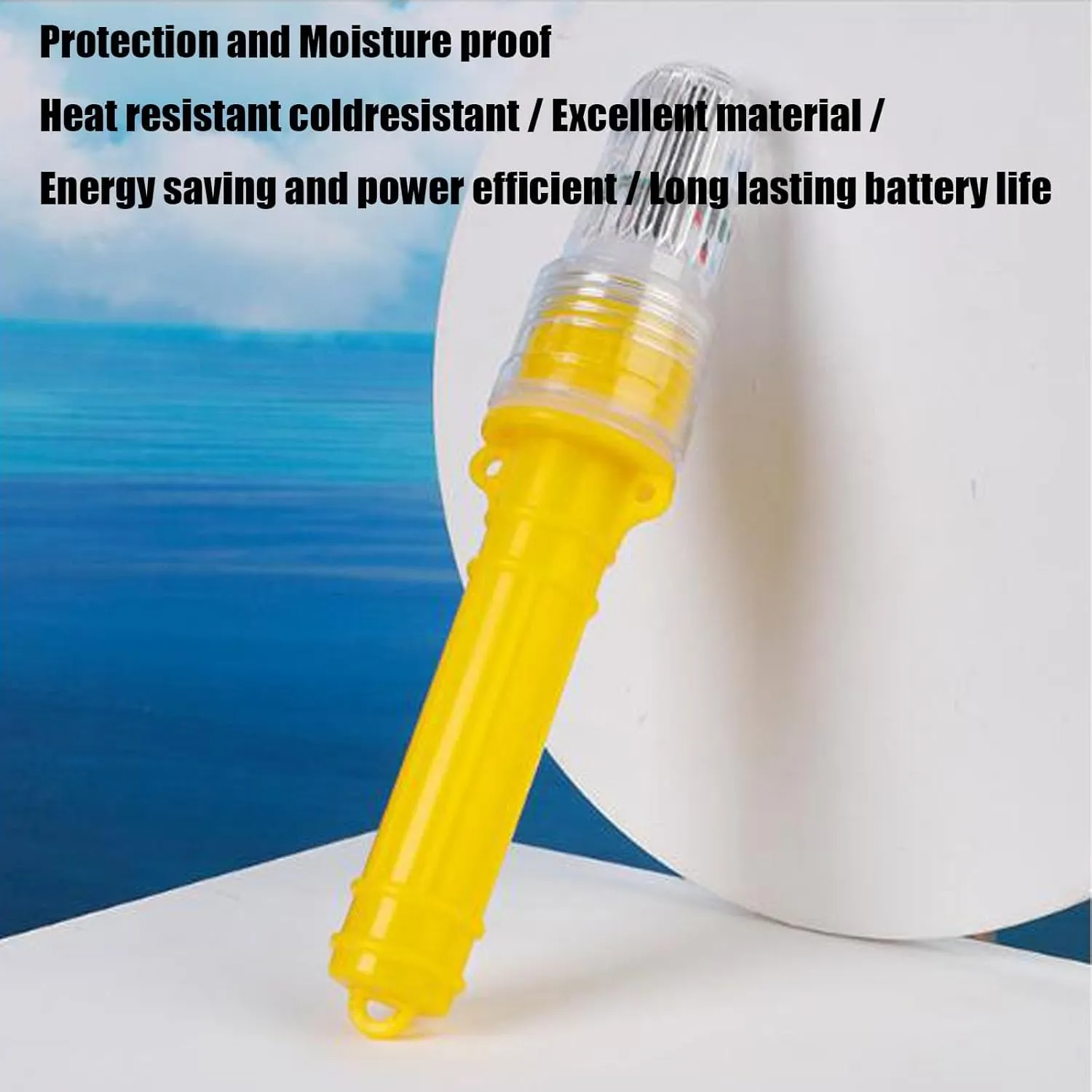 Boat Flares, 2025 New Boat Flares Coast Guard Approved Marine Kit, Waterproof Emergency Signals for Fishing Nets, Buoys & Boats, Life Rafts, Intelligent Light Control (Yellow,3Pcs)
